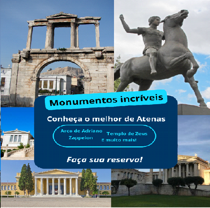 Acrópole e monumentos de Atenas