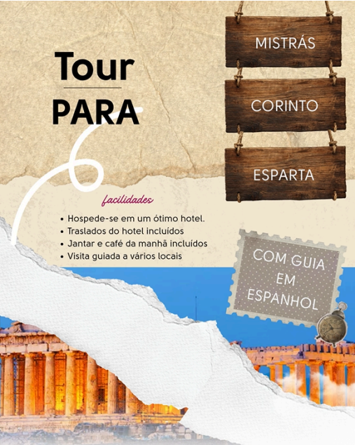 Circuito Heleno Bizantino de dois dias por Corinto, Mistrás, Esparta e Olímpia